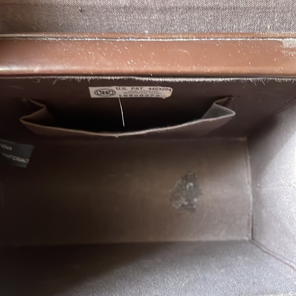 Vintage accordion style brown leather shoulder bag purse - Picture 9 of 9